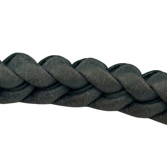 Brighton Hobo Handbag Bag Purse Braided Handle Silver Grommets Blue Turquoise - Picture 12 of 13